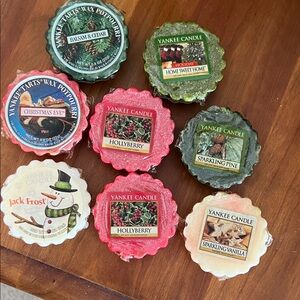 Bundle of 8 - Yankee Candle Festive Wax Tart Collection -NWT